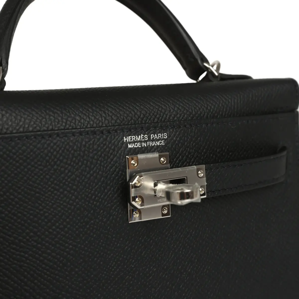 HERMÈS Hermes Kelly Sellier 20 Black Epsom Palladium Hardware | Thumbnail 7