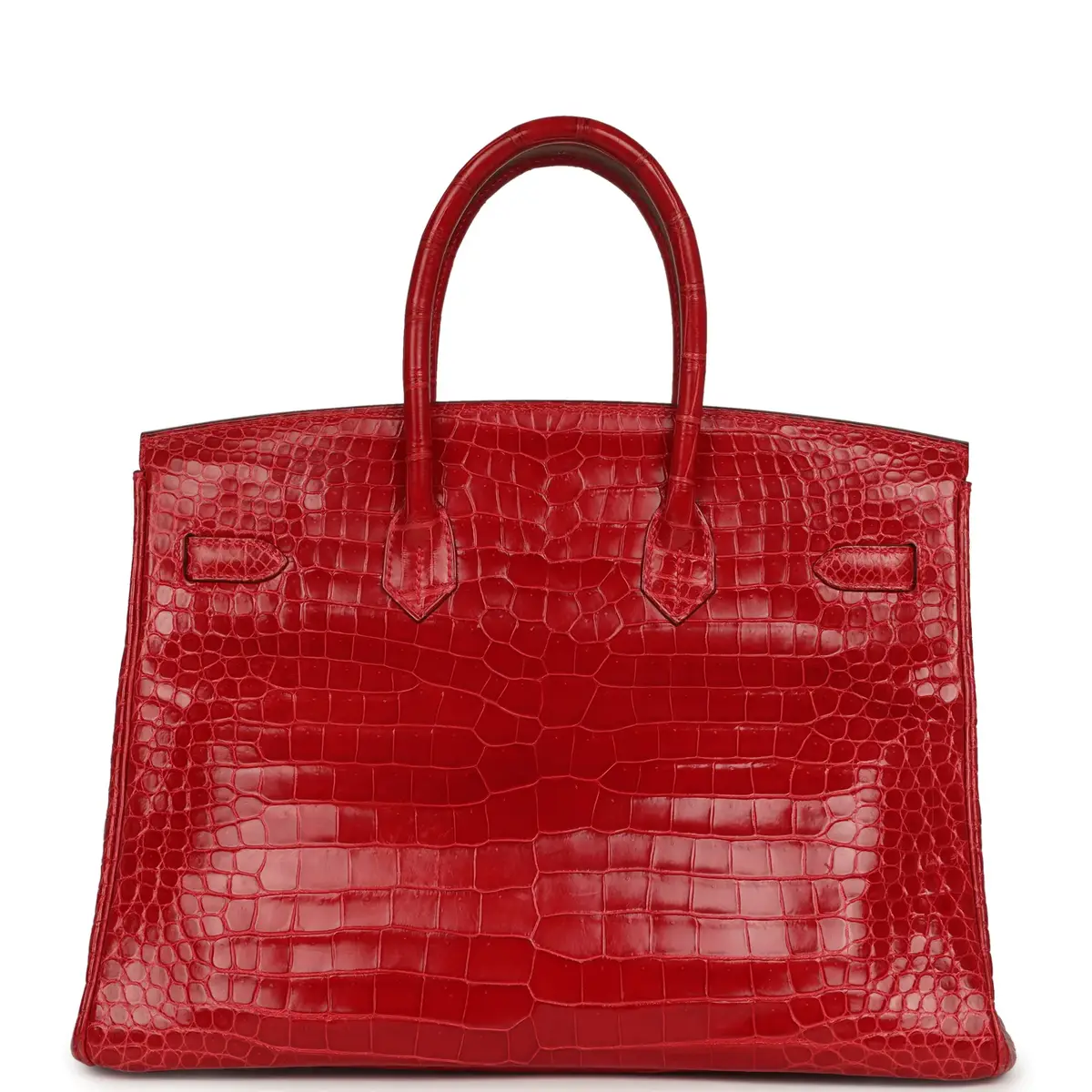 HERMÈS Pre-owned Hermes Birkin 35 Braise Shiny Porosus Crocodile Palladium Hardware | Thumbnail 4 HERMÈS Pre-owned Hermes Birkin 35 Braise Shiny Porosus Crocodile Palladium Hardware | Thumbnail 4