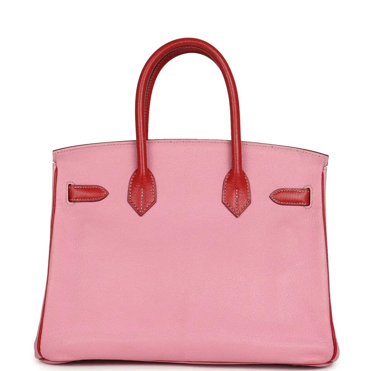HERMÈS Pre-owned Hermes Special Order (HSS) Birkin 30 Bubblegum Pink, Rouge Casaque Chevre Mysore Palladium Hardware | Thumbnail 4 HERMÈS Pre-owned Hermes Special Order (HSS) Birkin 30 Bubblegum Pink, Rouge Casaque Chevre Mysore Palladium Hardware | Thumbnail 4