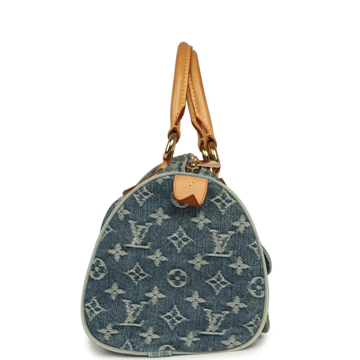 Louis Vuitton Vintage Louis Vuitton Neo Speedy Blue Denim Monogram Gold Hardware | Thumbnail 3 Louis Vuitton Vintage Louis Vuitton Neo Speedy Blue Denim Monogram Gold Hardware | Thumbnail 3