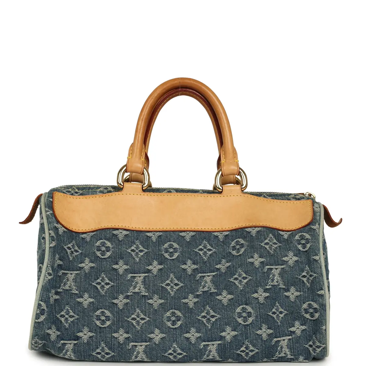 Louis Vuitton Vintage Louis Vuitton Neo Speedy Blue Denim Monogram Gold Hardware | Thumbnail 4 Louis Vuitton Vintage Louis Vuitton Neo Speedy Blue Denim Monogram Gold Hardware | Thumbnail 4