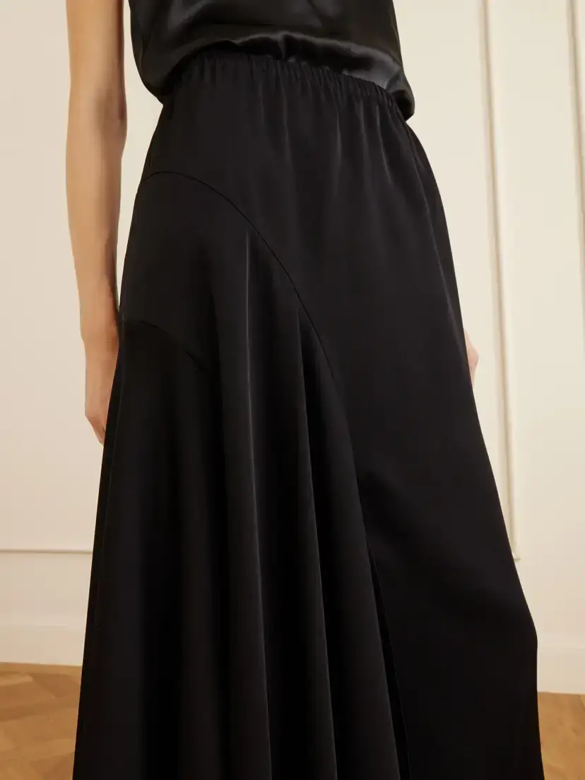 Sharon Wauchob Tria Asymmetric Duchesse-satin Midi Skirt | Thumbnail 4 Sharon Wauchob Tria Asymmetric Duchesse-satin Midi Skirt | Thumbnail 4