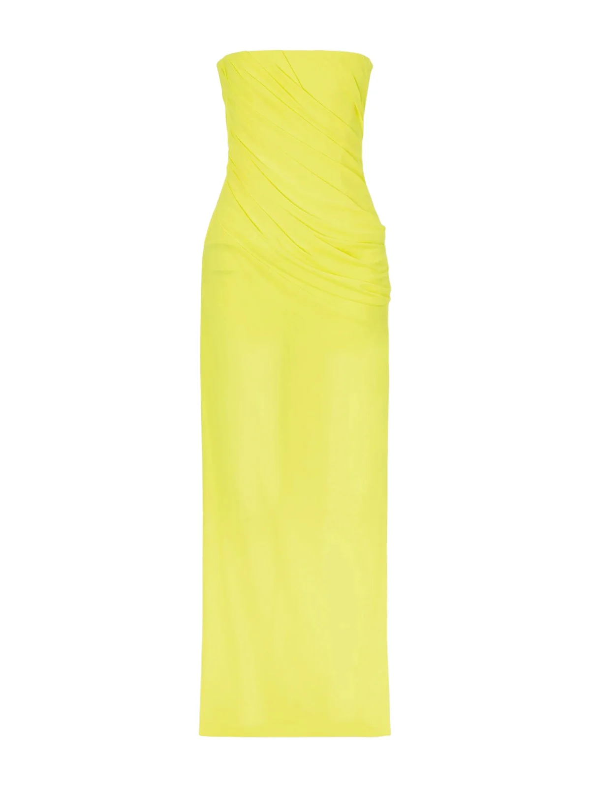 Draped Mesh Midi Dress Draped Mesh Midi Dress