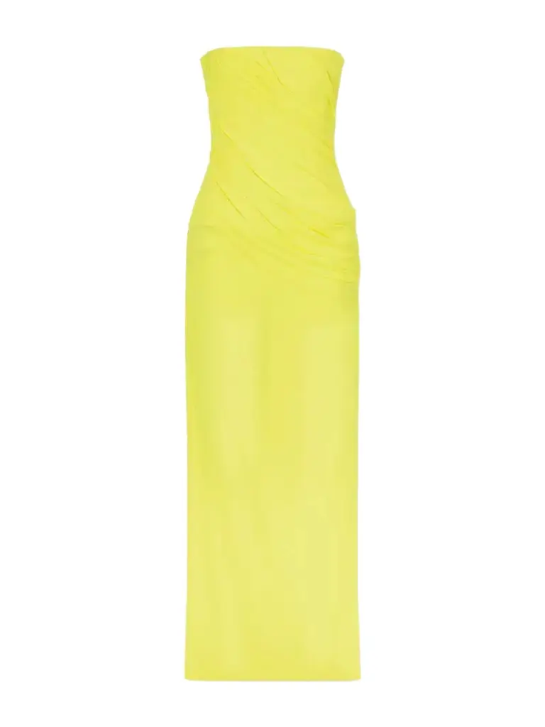 Alex Perry Draped Mesh Midi Dress | Image 1 Alex Perry Draped Mesh Midi Dress | Image 1