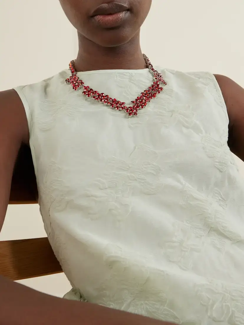 Simone Rocha Silver-tone Crystal Necklace | Thumbnail 2 Simone Rocha Silver-tone Crystal Necklace | Thumbnail 2