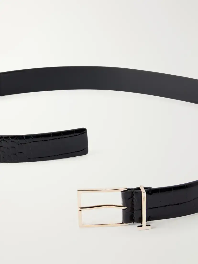 Tom Ford Croc-effect Leather Belt | Thumbnail 3 Tom Ford Croc-effect Leather Belt | Thumbnail 3