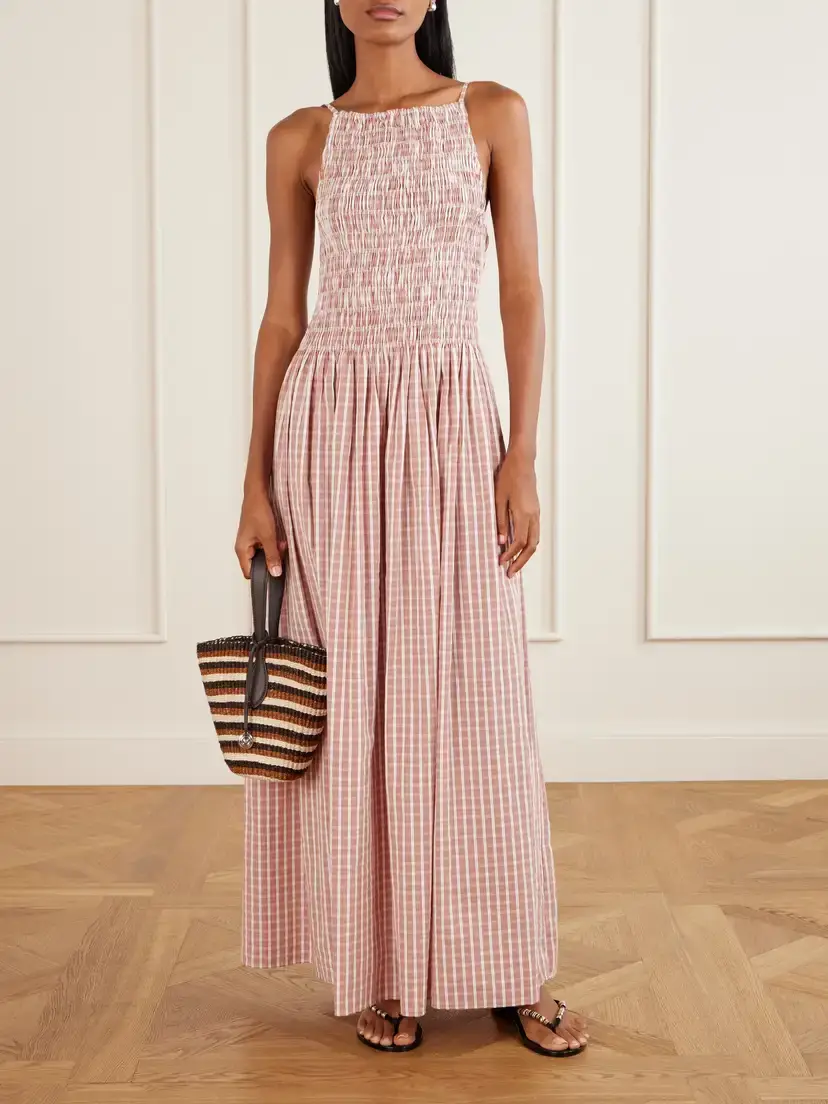 Faithfull Laia Checked Cotton Maxi Dress | Thumbnail 2 Faithfull Laia Checked Cotton Maxi Dress | Thumbnail 2