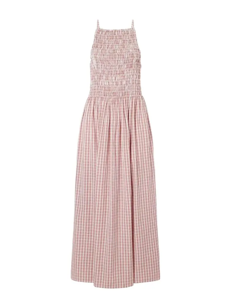 Faithfull Laia Checked Cotton Maxi Dress | Image 1 Faithfull Laia Checked Cotton Maxi Dress | Image 1