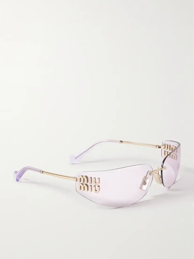 Miu Miu Eyewear D-frame Gold-tone Sunglasses | Thumbnail 3 Miu Miu Eyewear D-frame Gold-tone Sunglasses | Thumbnail 3