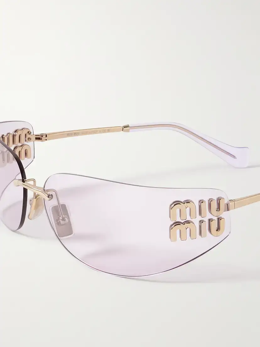 Miu Miu Eyewear D-frame Gold-tone Sunglasses | Thumbnail 4 Miu Miu Eyewear D-frame Gold-tone Sunglasses | Thumbnail 4