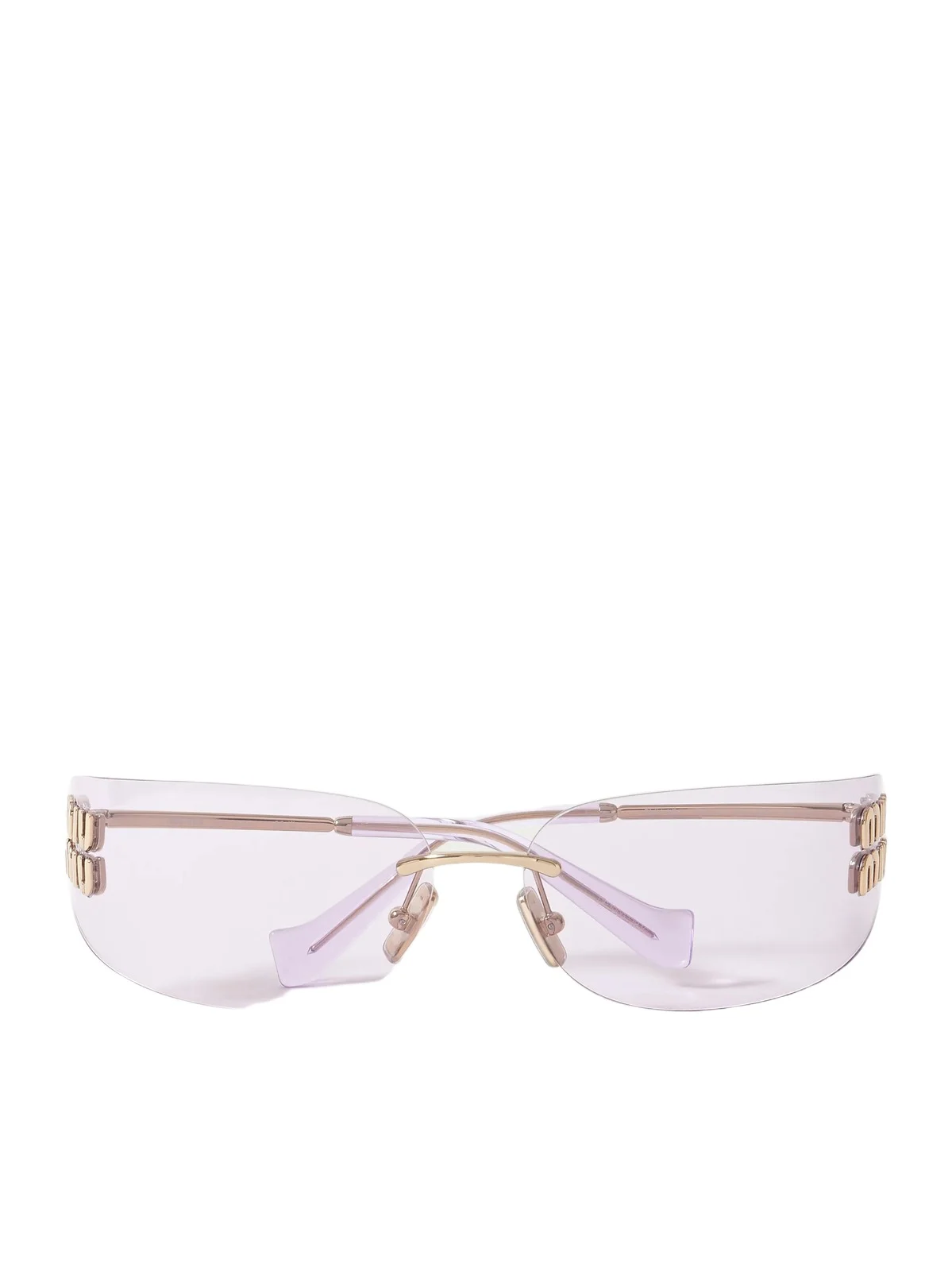 Miu Miu Eyewear D-frame Gold-tone Sunglasses