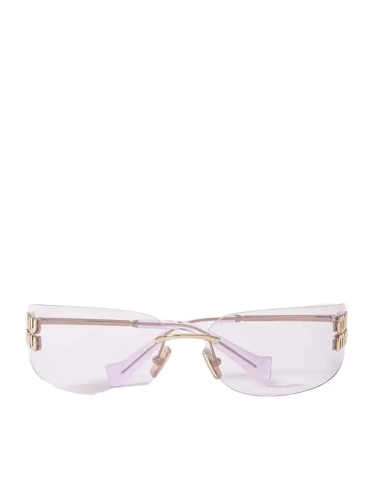 Miu Miu Eyewear D-frame Gold-tone Sunglasses | Image 1 Miu Miu Eyewear D-frame Gold-tone Sunglasses | Image 1