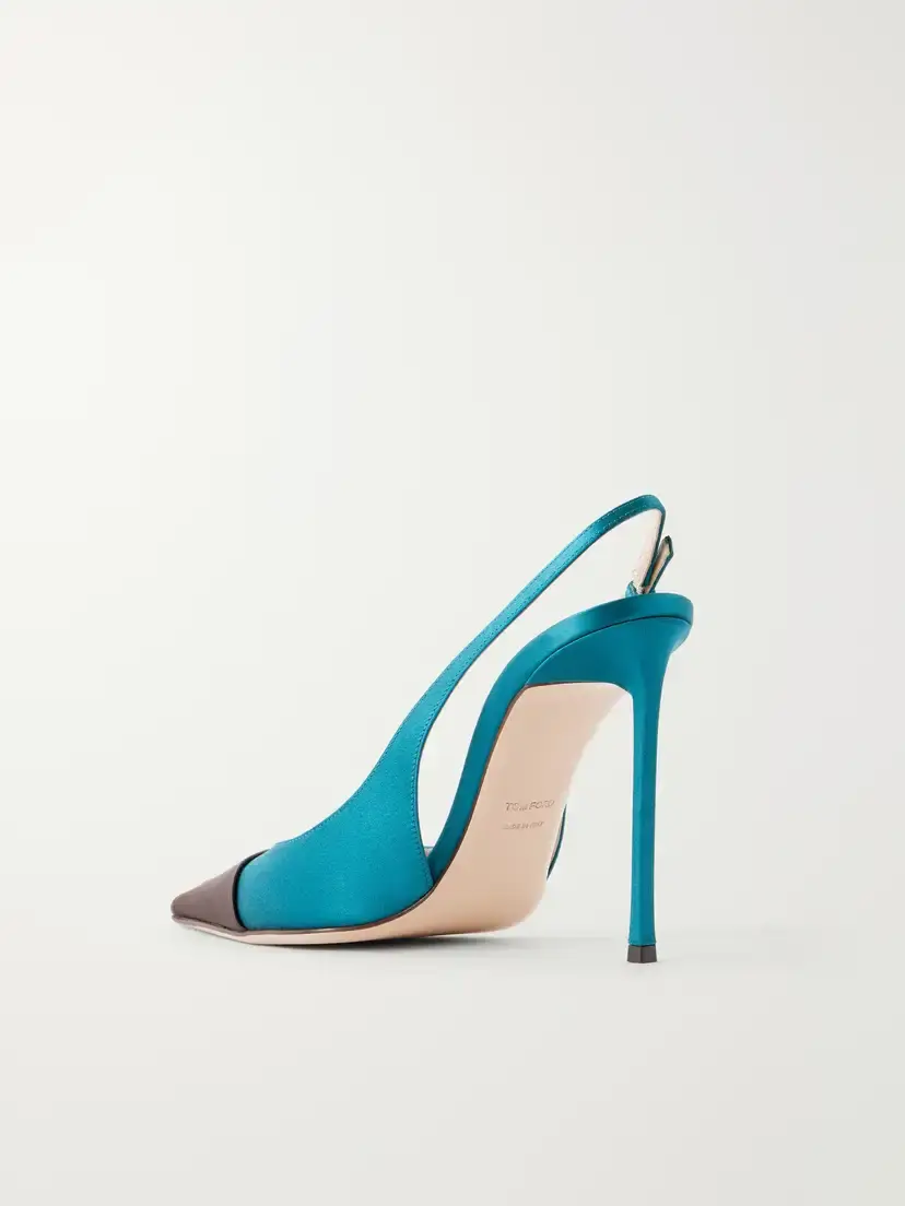 Tom Ford Thea 105 Crystal-embellished Satin Slingback Pumps | Thumbnail 3 Tom Ford Thea 105 Crystal-embellished Satin Slingback Pumps | Thumbnail 3