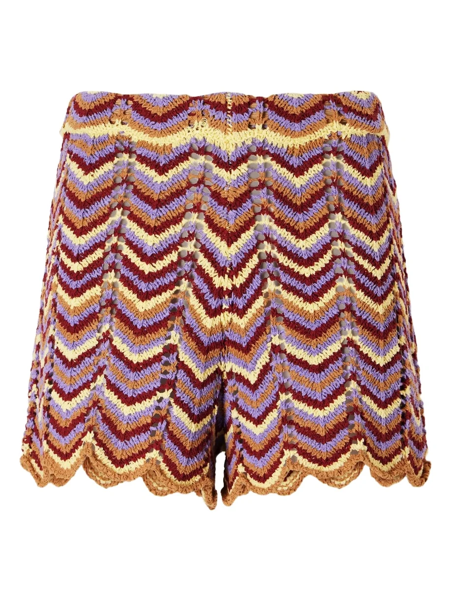 Luis Crochet-knit Cotton-blend Shorts Luis Crochet-knit Cotton-blend Shorts