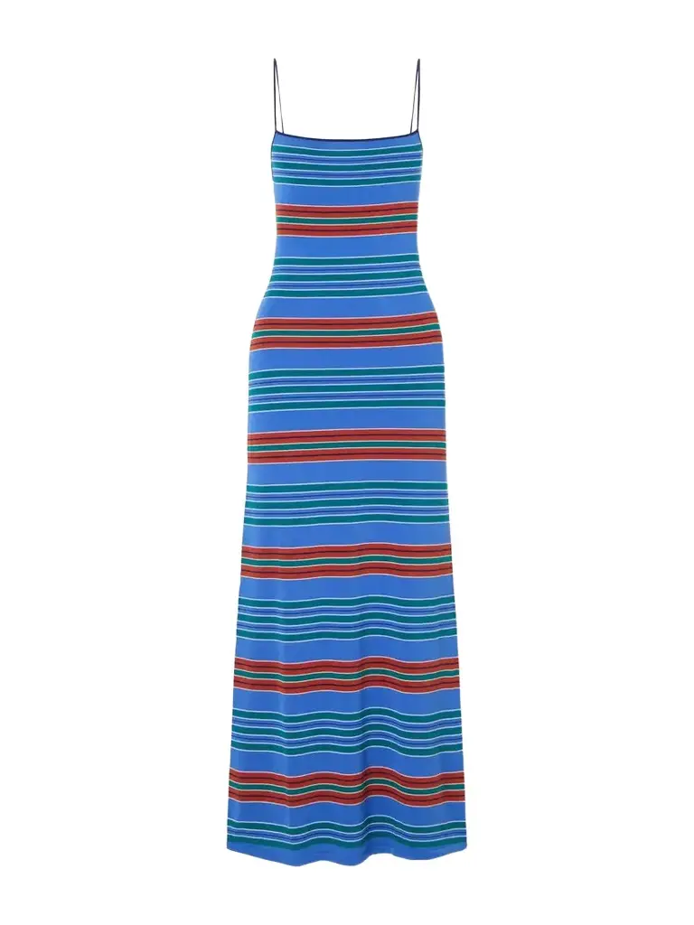 Faithfull Lucy Striped Cotton-blend Maxi Dress | Image 1 Faithfull Lucy Striped Cotton-blend Maxi Dress | Image 1