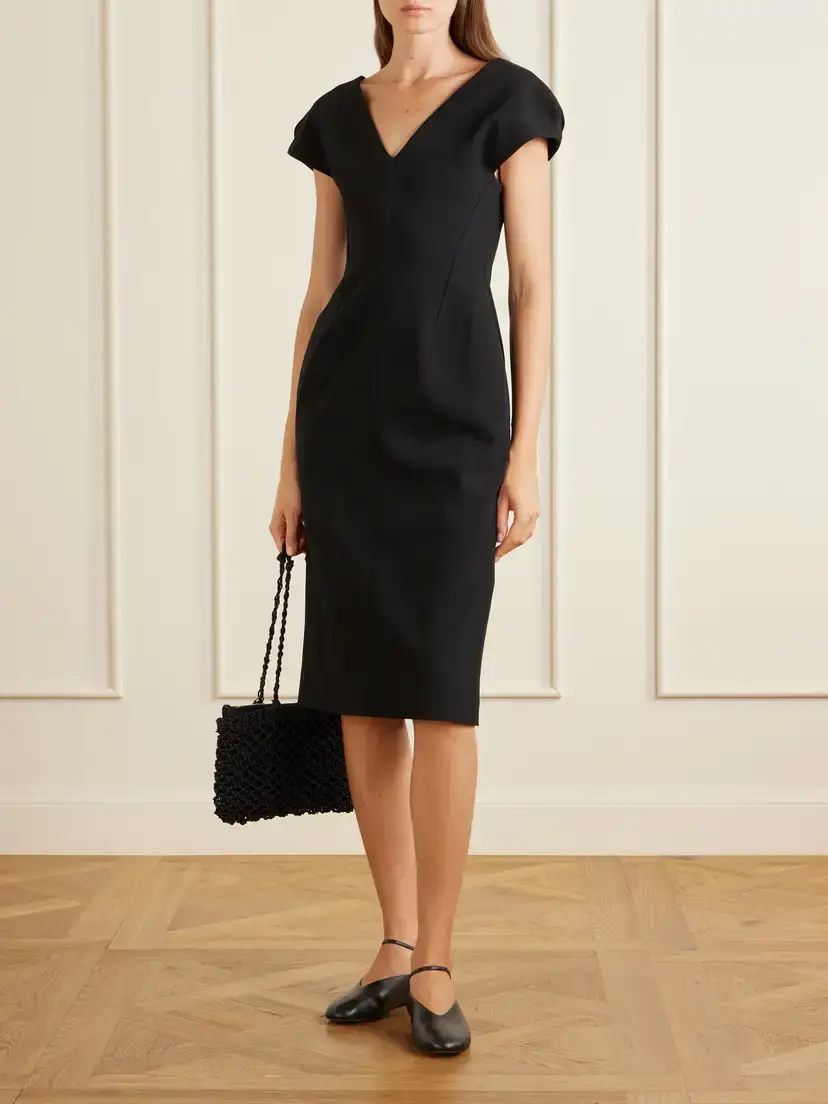 Jil Sander Wool Midi Dress | Thumbnail 2 Jil Sander Wool Midi Dress | Thumbnail 2