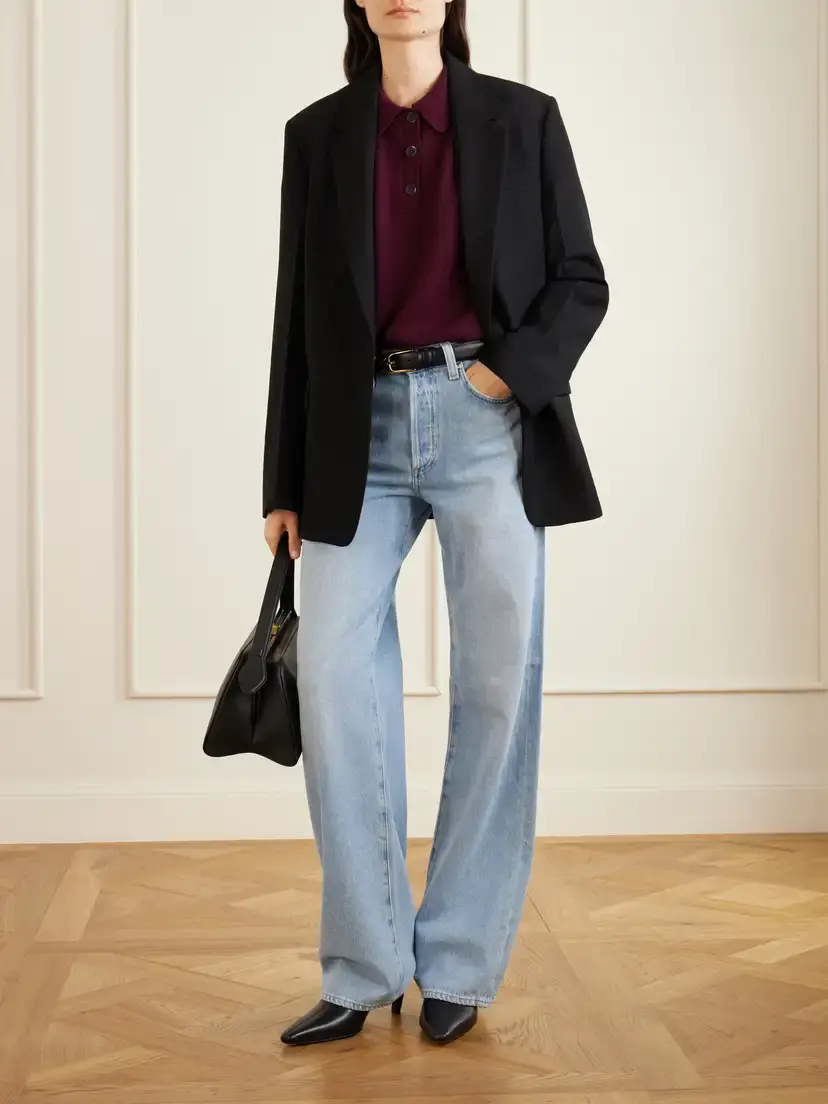 Anine Bing Cashmere Polo Sweater | Thumbnail 2 Anine Bing Cashmere Polo Sweater | Thumbnail 2