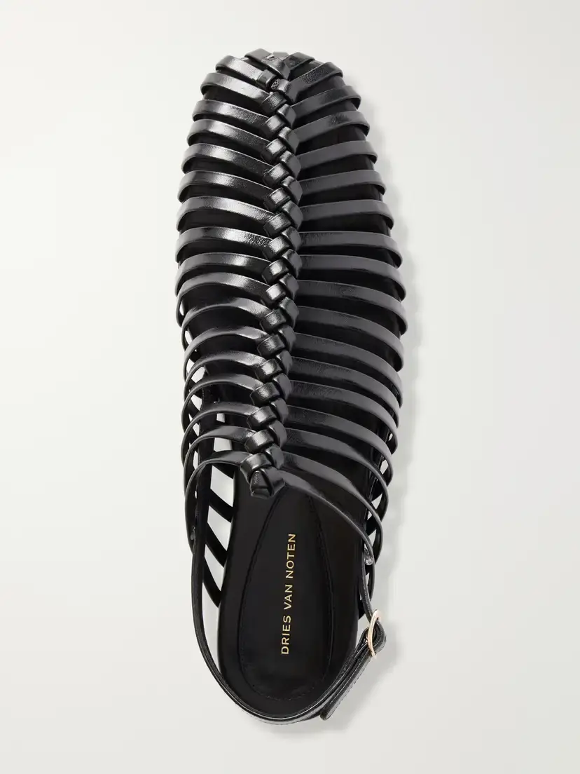 Dries Van Noten Leather Braided Ballet Flats | Thumbnail 6 Dries Van Noten Leather Braided Ballet Flats | Thumbnail 6