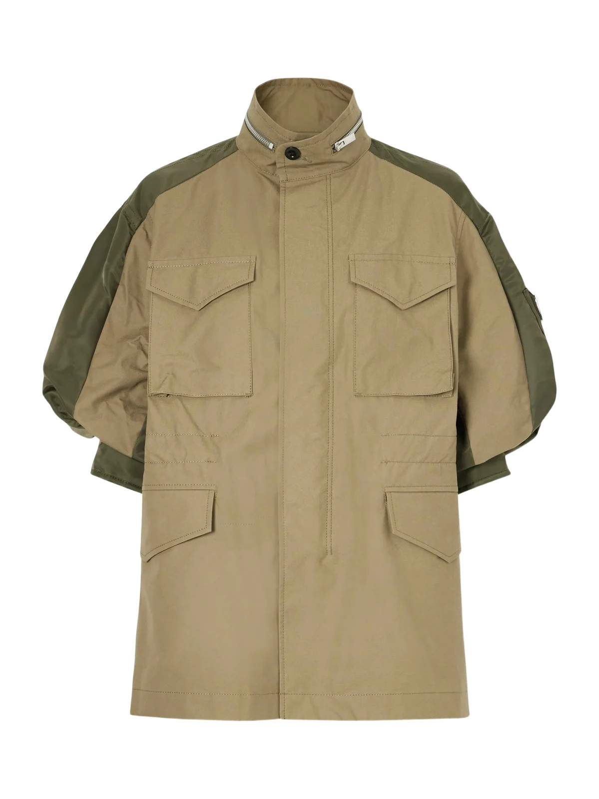 Shell-trimmed Cotton Jacket Shell-trimmed Cotton Jacket