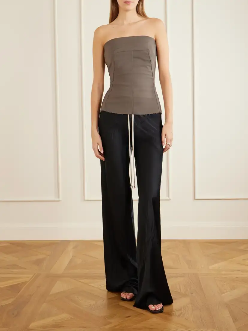Rick Owens Strapless Wool-blend Bustier Top | Thumbnail 2
