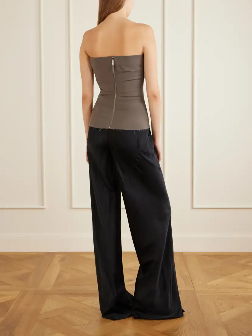 Rick Owens Strapless Wool-blend Bustier Top | Thumbnail 3