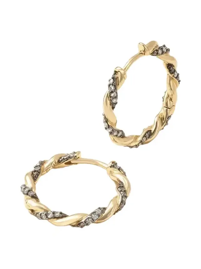 14-karat Gold And Diamonds Earrings