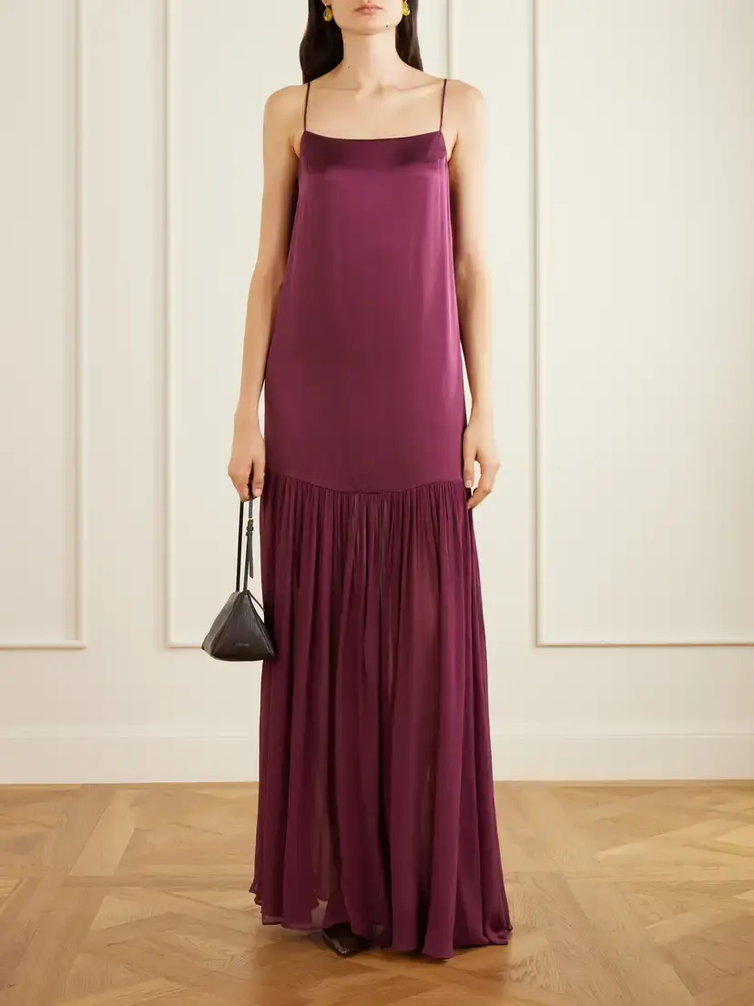 Anine Bing Clementine Silk-blend Voile Maxi Dress | Thumbnail 2