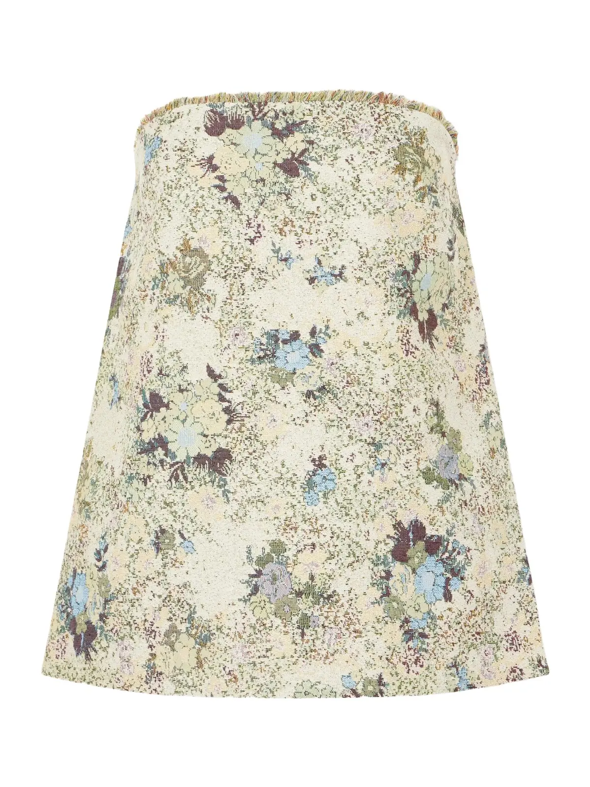 ALÉMAIS Whitney Strapless Floral-jacquard Bustier Top