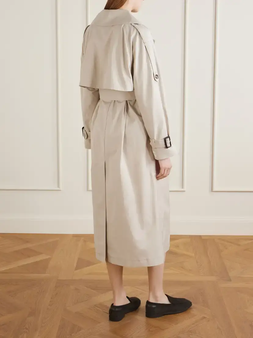 Max Mara Coro Cotton-blend Twill Trench-coat | Thumbnail 4 Max Mara Coro Cotton-blend Twill Trench-coat | Thumbnail 4