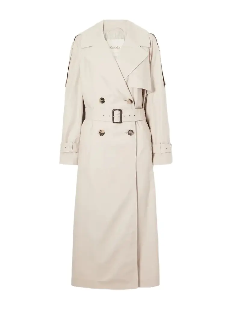 Max Mara Cotton-blend Twill Trench-coat | Image 1 Max Mara Cotton-blend Twill Trench-coat | Image 1