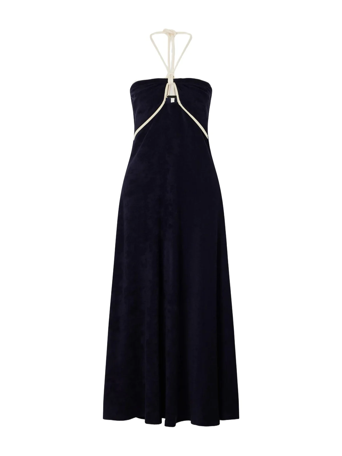 Johanna Ortiz Gleymoon Cut-out Cotton-terry Halterneck Maxi Dress