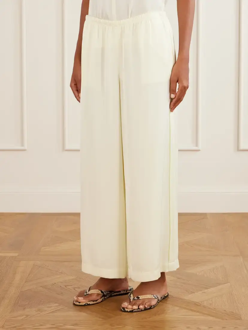 Theory Satin Wide-leg Pants | Thumbnail 3 Theory Satin Wide-leg Pants | Thumbnail 3