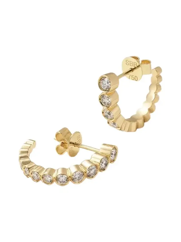 Boucle Ensemble 18-karat Recycled Gold Diamond Earrings Boucle Ensemble 18-karat Recycled Gold Diamond Earrings