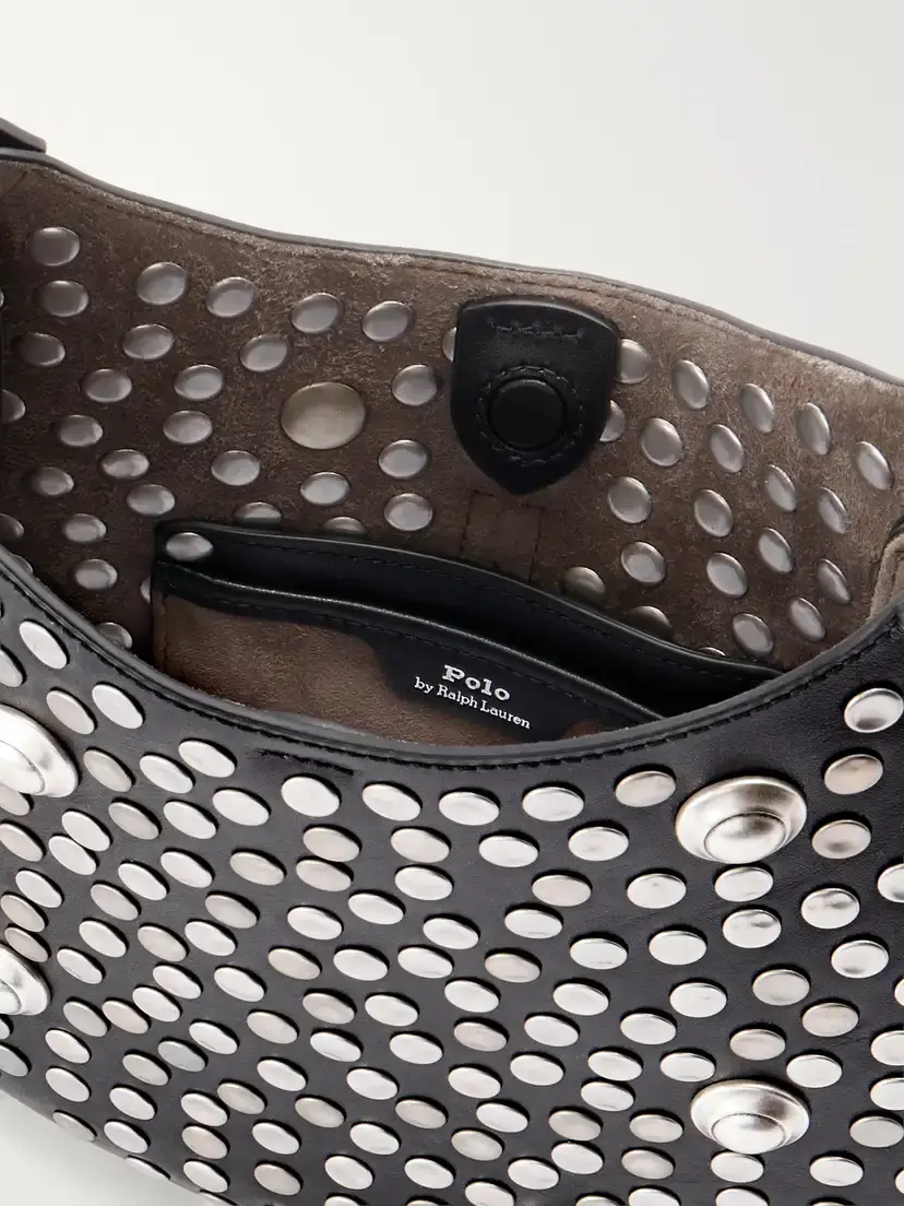 Polo Ralph Lauren Polo Id Studded Leather Shoulder Bag | Thumbnail 6 Polo Ralph Lauren Polo Id Studded Leather Shoulder Bag | Thumbnail 6