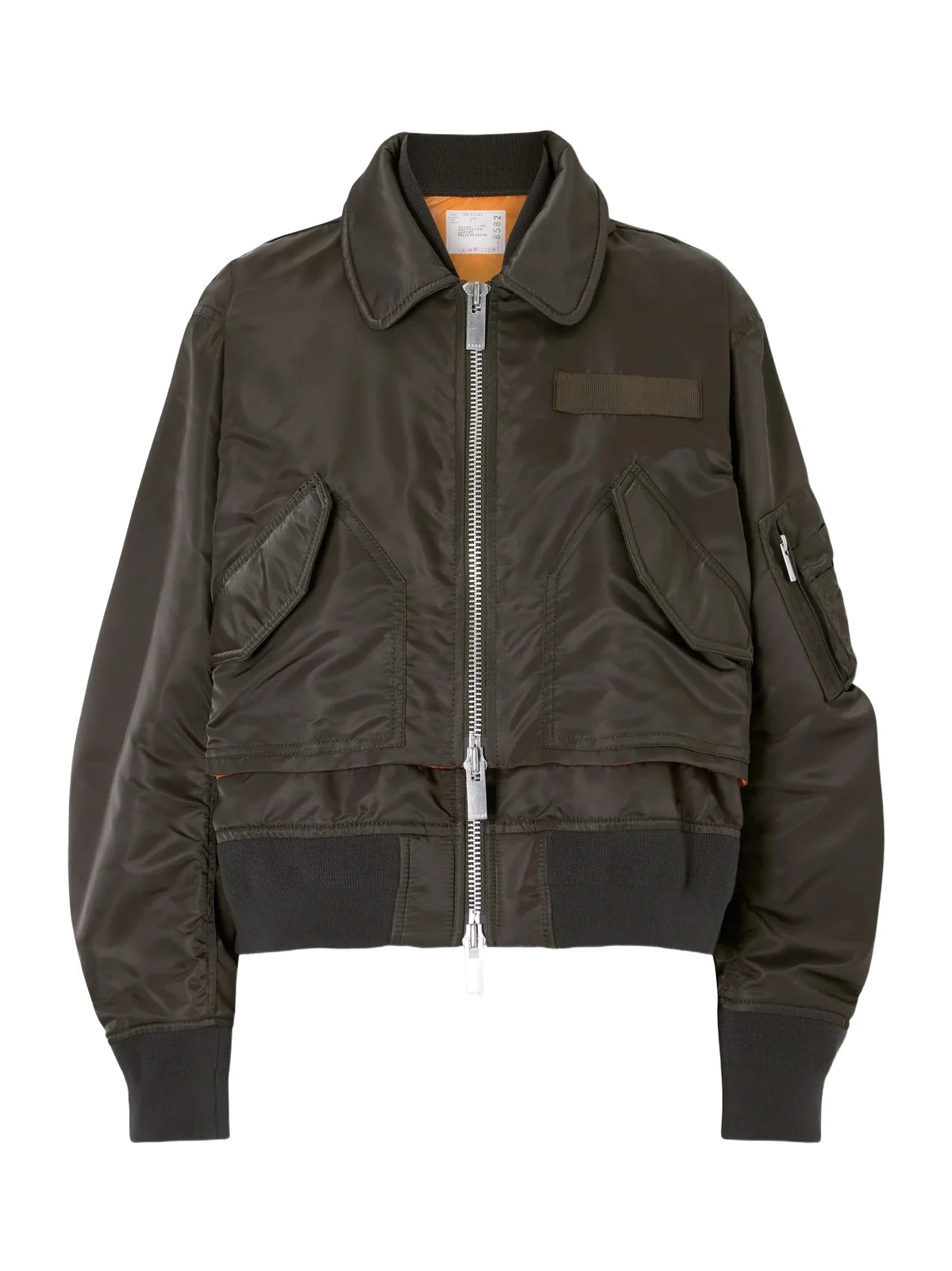 Cropped Padded Shell Bomber Jacket Cropped Padded Shell Bomber Jacket