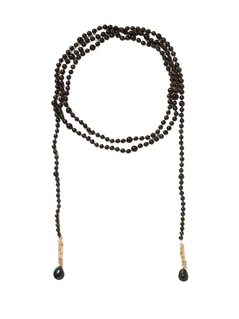 Lucy Delius 14-karat Gold, Pearl And Diamond Beaded Necklace | Image 1 Lucy Delius 14-karat Gold, Pearl And Diamond Beaded Necklace | Image 1