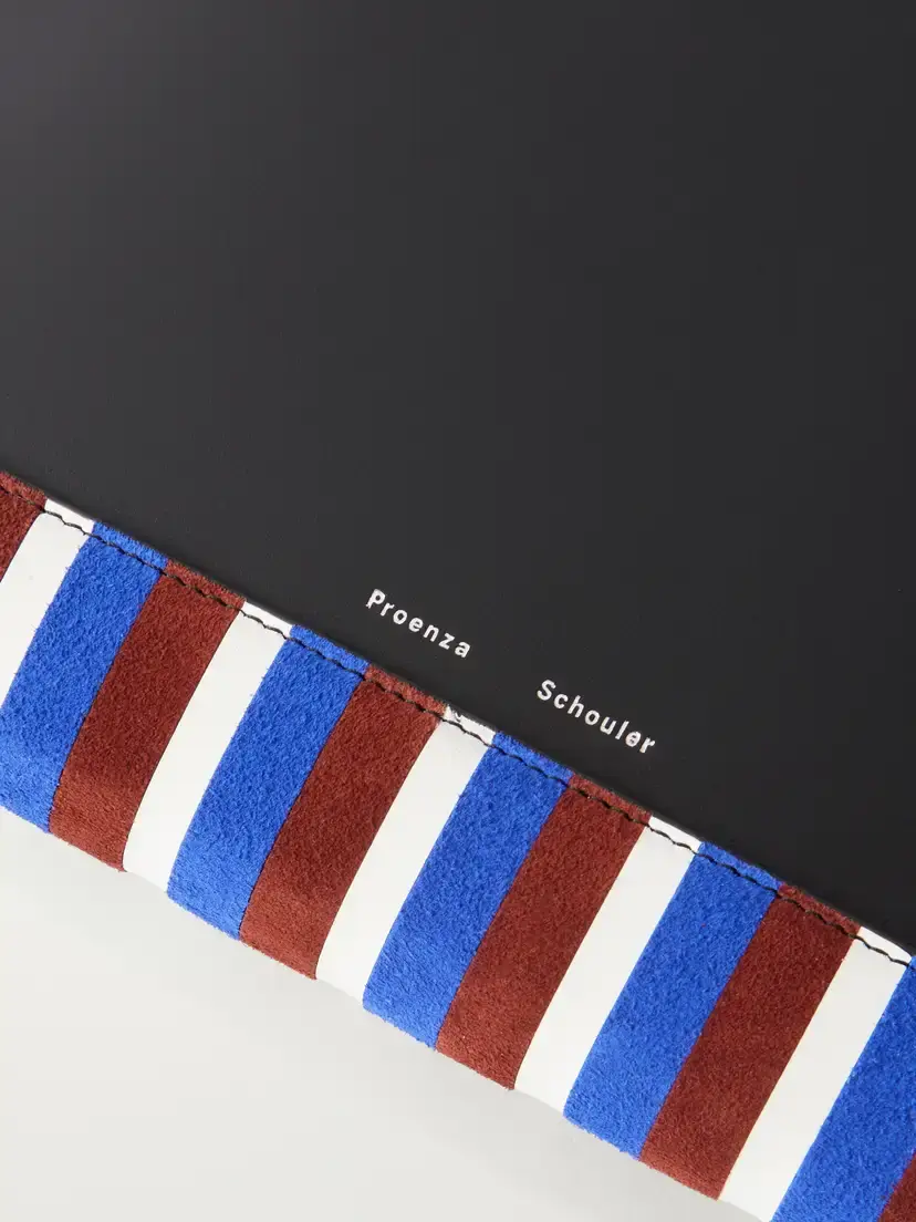 Proenza Schouler Leather Intarsia Leather-trimmed Suede Pouch | Thumbnail 5
