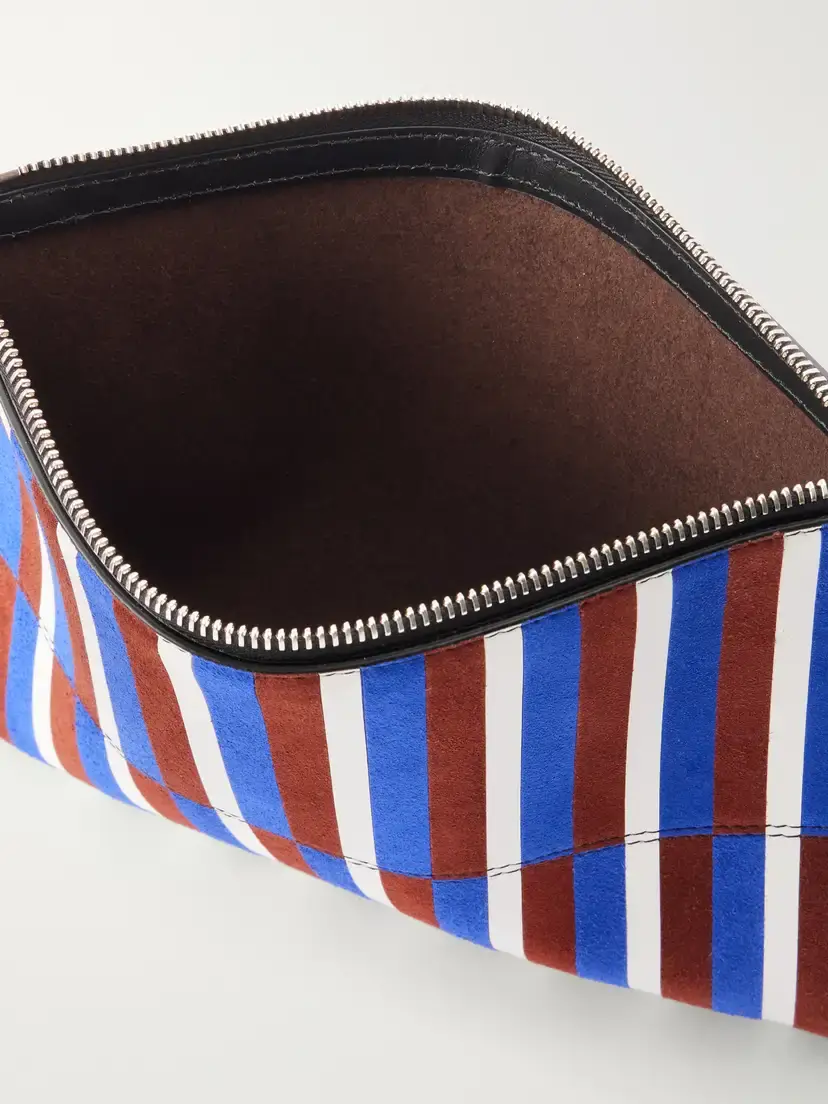 Proenza Schouler Leather Intarsia Leather-trimmed Suede Pouch | Thumbnail 6