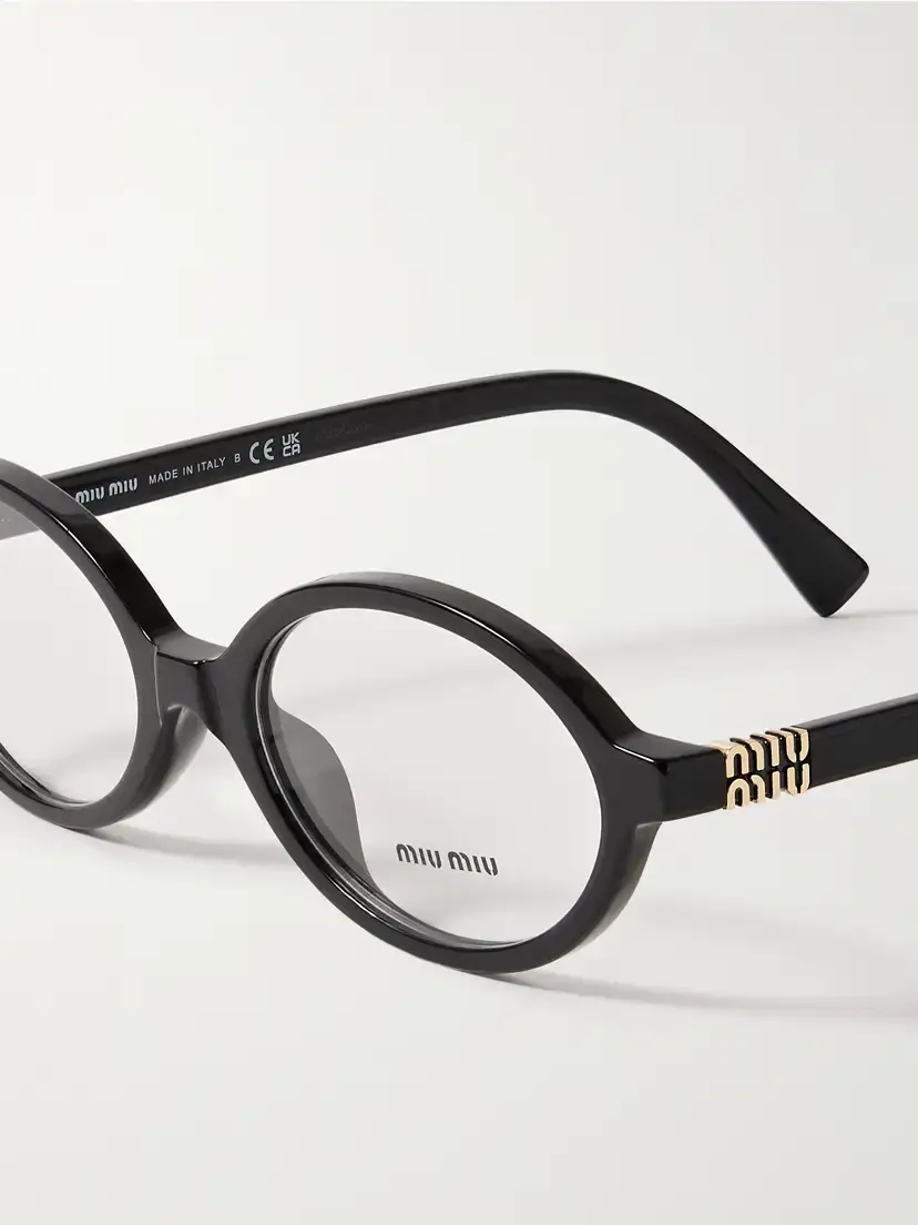 Miu Miu Eyewear Oval-frame Acetate Optical Glasses | Thumbnail 4 Miu Miu Eyewear Oval-frame Acetate Optical Glasses | Thumbnail 4
