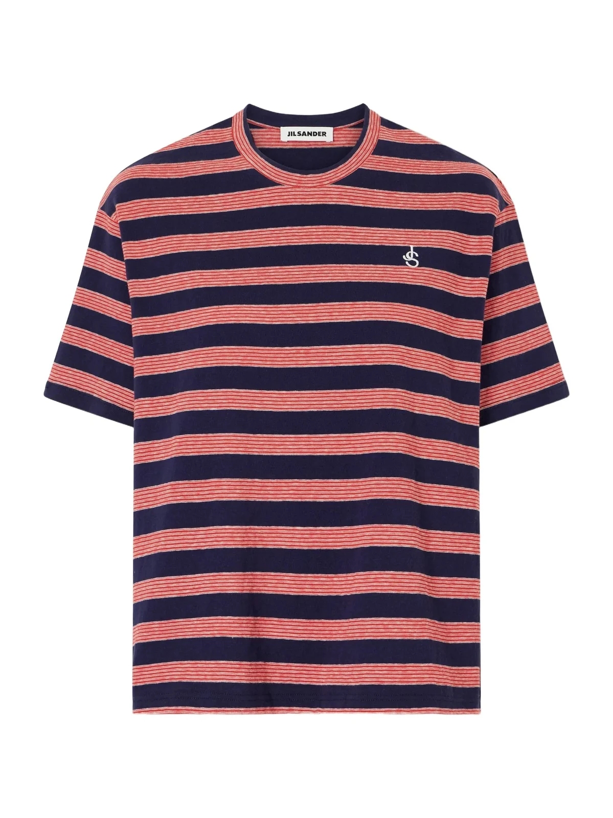 Loogo-embroidered Striped Cotton T-shirt Loogo-embroidered Striped Cotton T-shirt