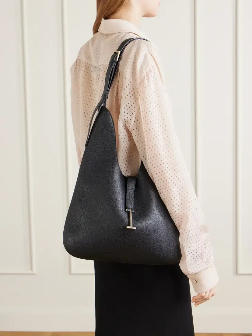 Tom Ford Kara T-embellished Medium Suede Shoulder Bag | Thumbnail 2 Tom Ford Kara T-embellished Medium Suede Shoulder Bag | Thumbnail 2