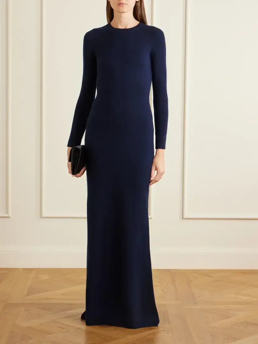 Tom Ford Cashmere And Cotton-blend Knitted Maxi Dress | Thumbnail 2 Tom Ford Cashmere And Cotton-blend Knitted Maxi Dress | Thumbnail 2