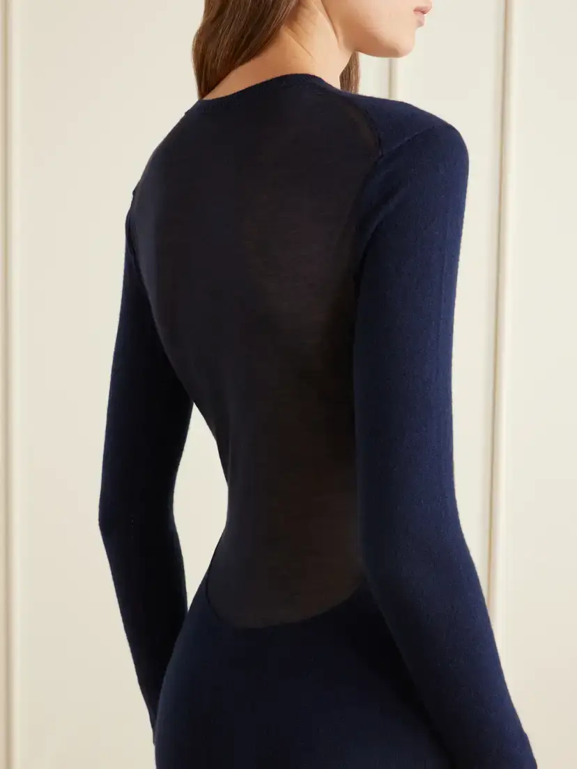 Tom Ford Cashmere And Cotton-blend Knitted Maxi Dress | Thumbnail 4 Tom Ford Cashmere And Cotton-blend Knitted Maxi Dress | Thumbnail 4