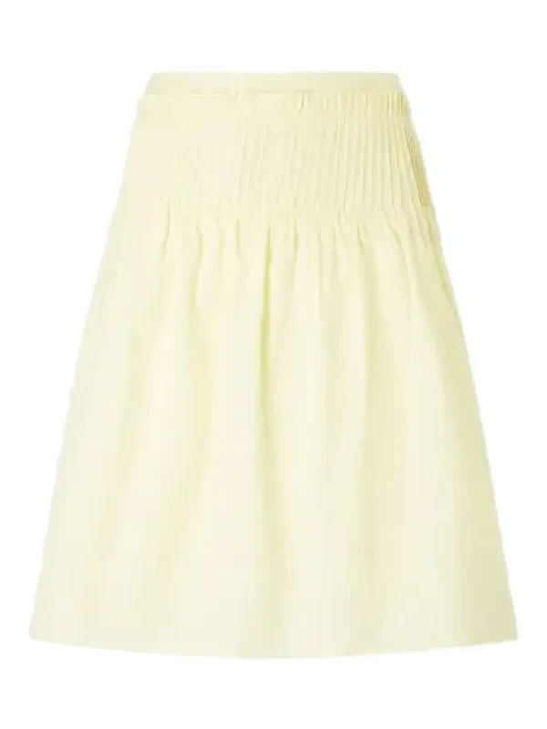 Rochelle Pintuck Cotton Midi Skirt Rochelle Pintuck Cotton Midi Skirt