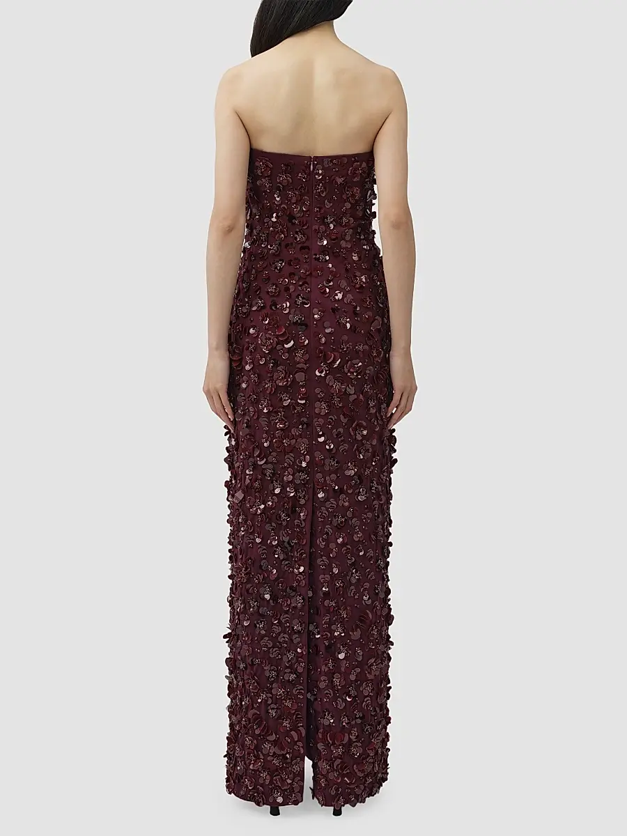 Simkhai Women's Serafina Embellished Strapless Column Gown | Thumbnail 2 Simkhai Women's Serafina Embellished Strapless Column Gown | Thumbnail 2
