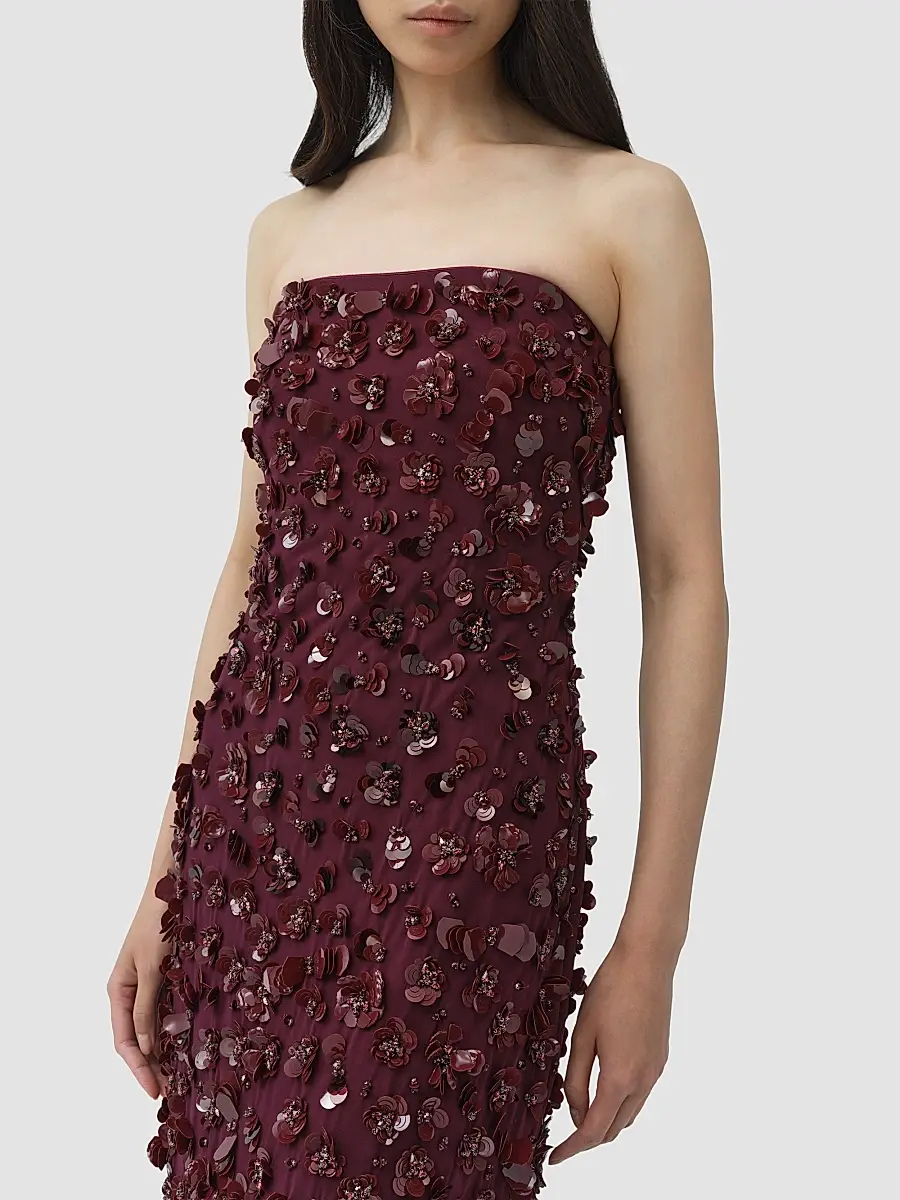 Simkhai Women's Serafina Embellished Strapless Column Gown | Thumbnail 4 Simkhai Women's Serafina Embellished Strapless Column Gown | Thumbnail 4