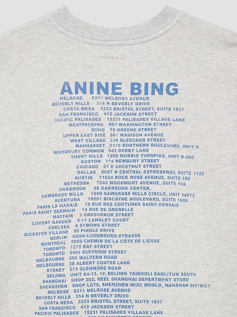 Anine Bing Women's Miles Waves Cotton Fleece Crewneck Sweatshirt | Thumbnail 5 Anine Bing Women's Miles Waves Cotton Fleece Crewneck Sweatshirt | Thumbnail 5