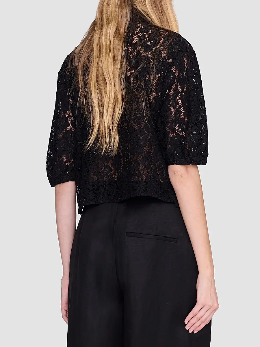 Anine Bing Women's Shayna Lace Boxy Top | Thumbnail 3 Anine Bing Women's Shayna Lace Boxy Top | Thumbnail 3