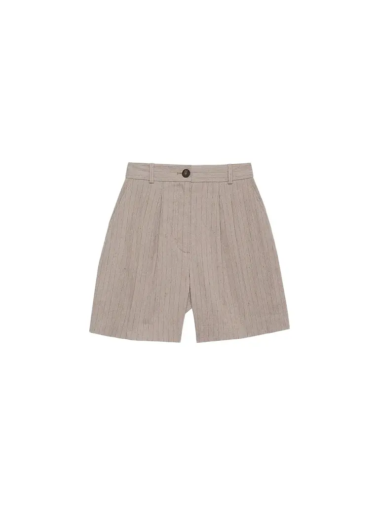 Anine Bing Women's Brice Tailored Pinstripe Shorts - Size 12 | Image 1 Anine Bing Women's Brice Tailored Pinstripe Shorts - Size 12 | Image 1