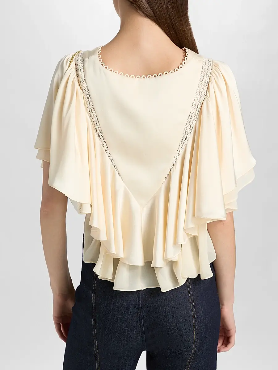 Cinq à Sept Women's Mary Flounce Top | Thumbnail 5 Cinq à Sept Women's Mary Flounce Top | Thumbnail 5